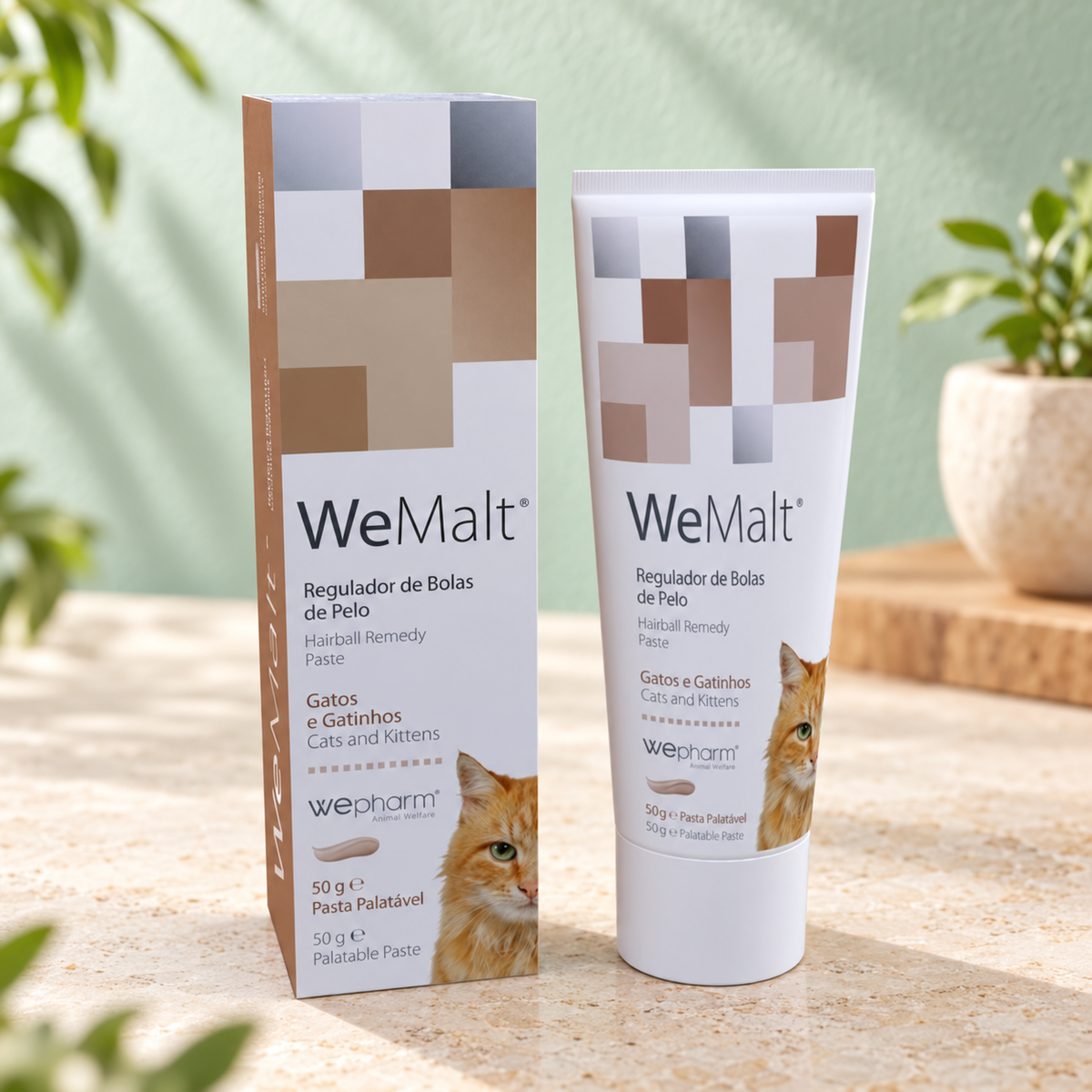 Get A Vet | משחה למניעת כדורי פרווה בחתולים Wemalt (היירבול) | רקע לפי קטגוריה